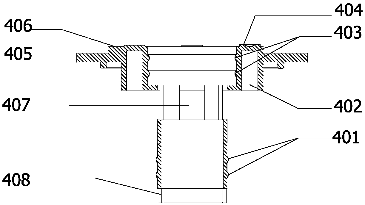 Pouring quantitative liquid dispenser with hydraulic compensation function