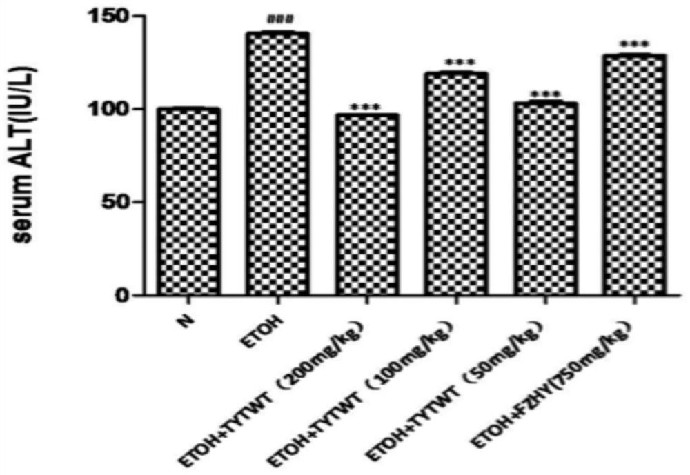 Application of Korean medicine prescription in preparation of medicines, health care products or foods for improving chronic fatty liver