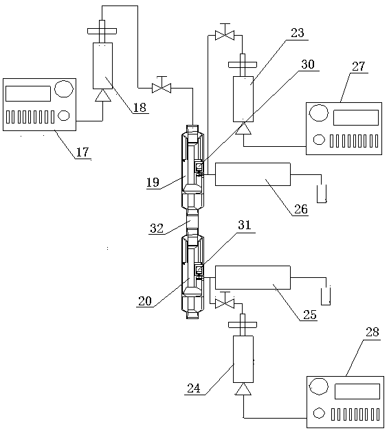 Multi-layer dispensing experimental device and method for indoor experiment
