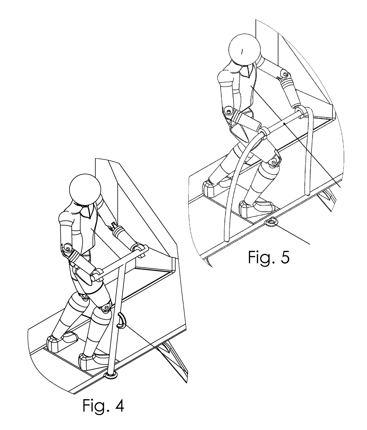 System for airboarding behind an aircraft