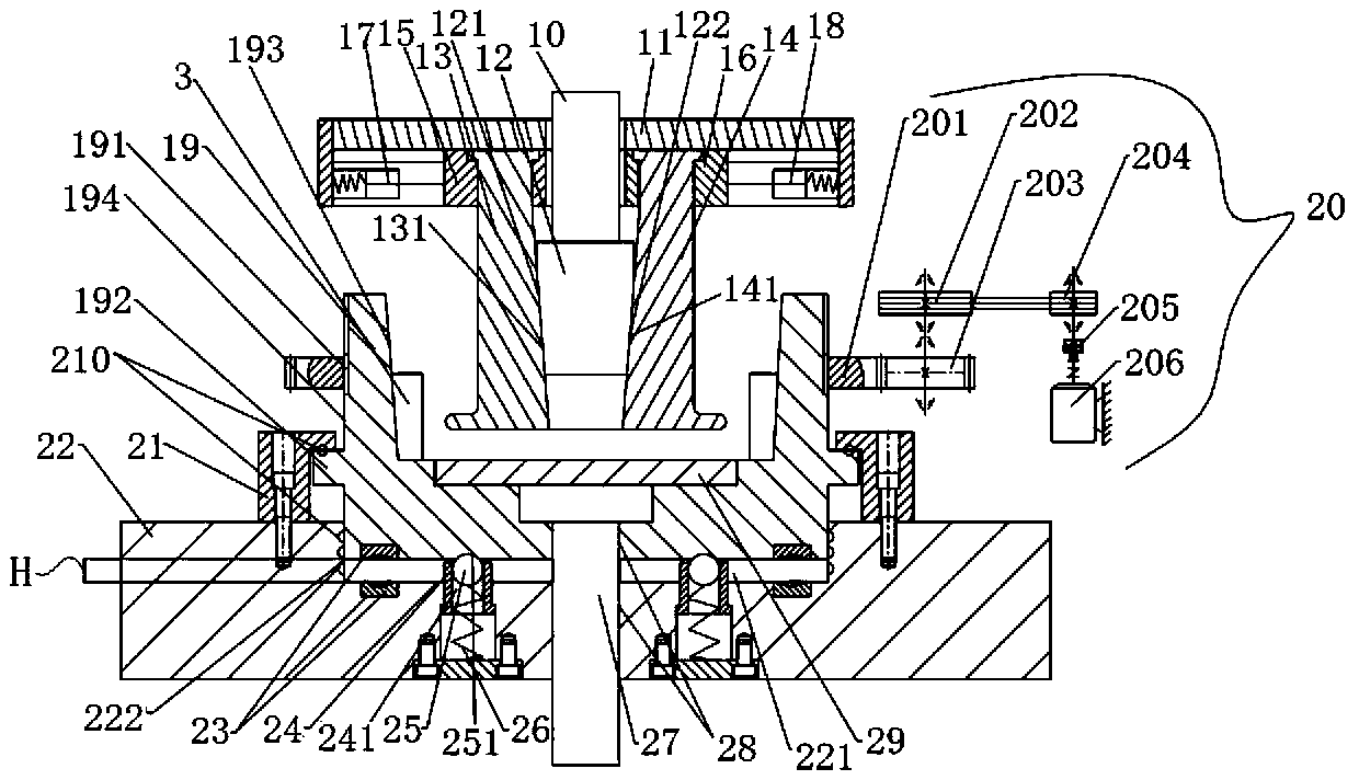 Rotating extrusion forming method for cabin section workpiece