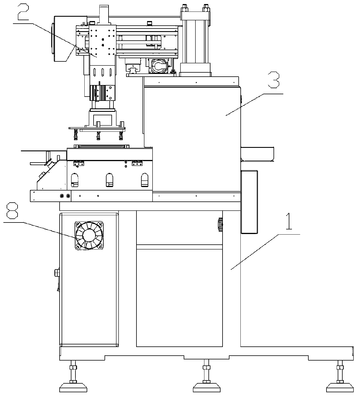 Automatic feeding and blanking punch press equipment and forming method thereof