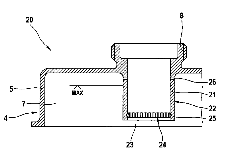 Compensation tank for a hydraulic motor vehicle brake system