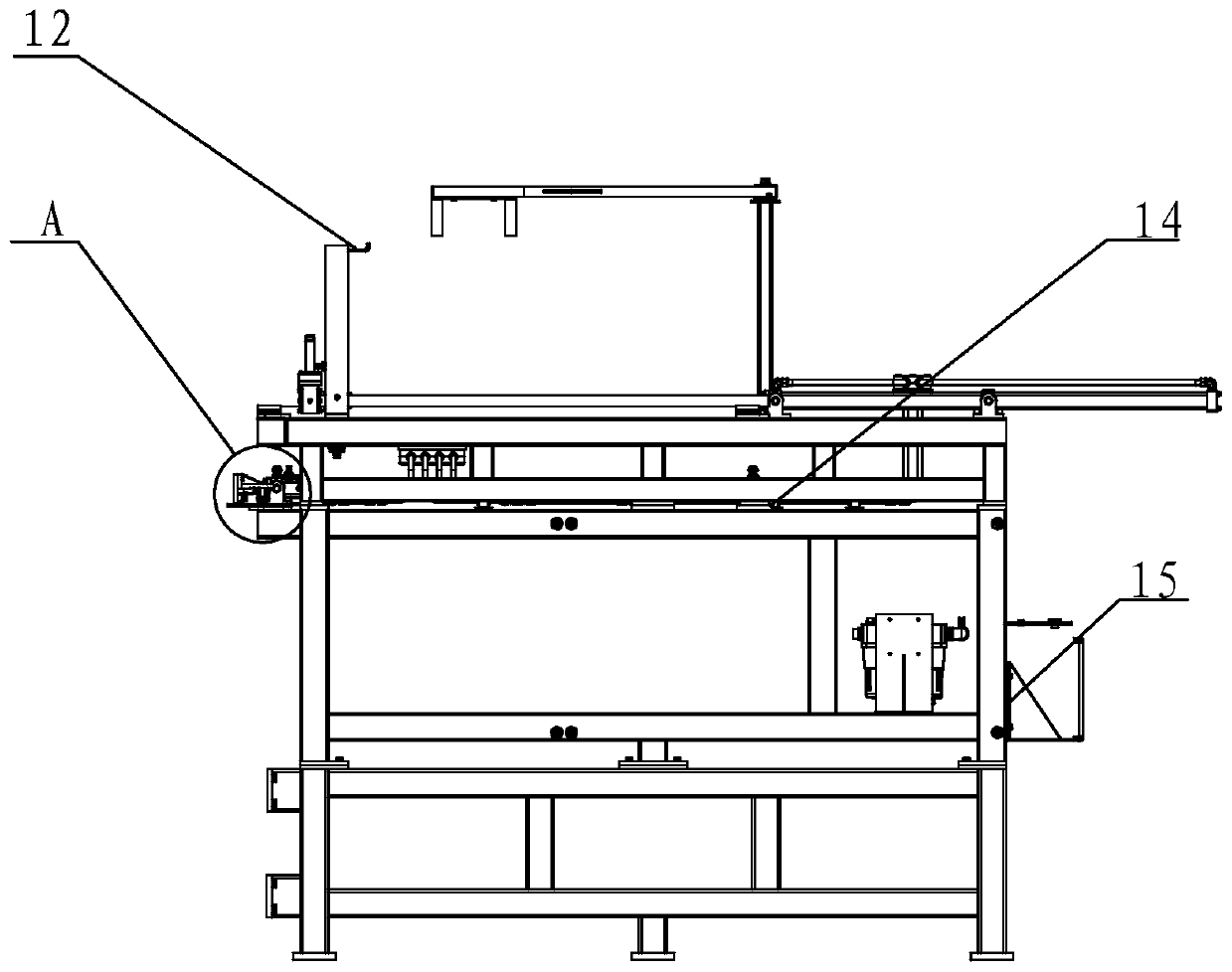 Sand mold molding machine conveying device