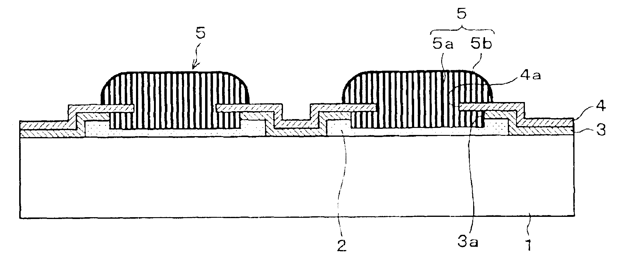 Connection terminal and a semiconductor device including at least one connection terminal