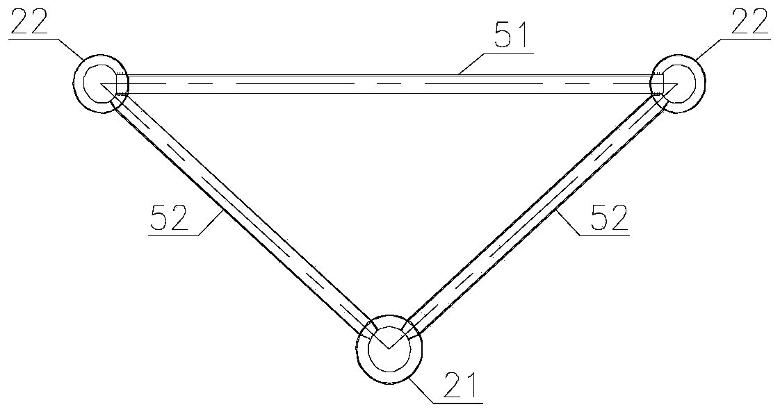 Space special-shaped arch bridge and construction method thereof