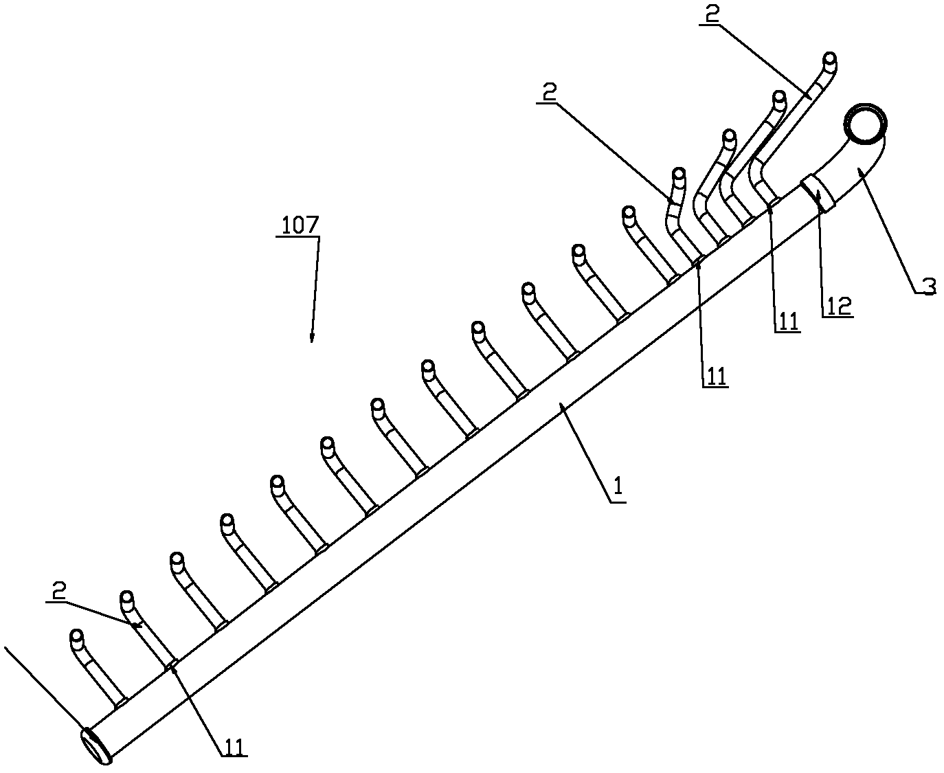 Gas collecting tube assembly, combination method thereof and air conditioning system
