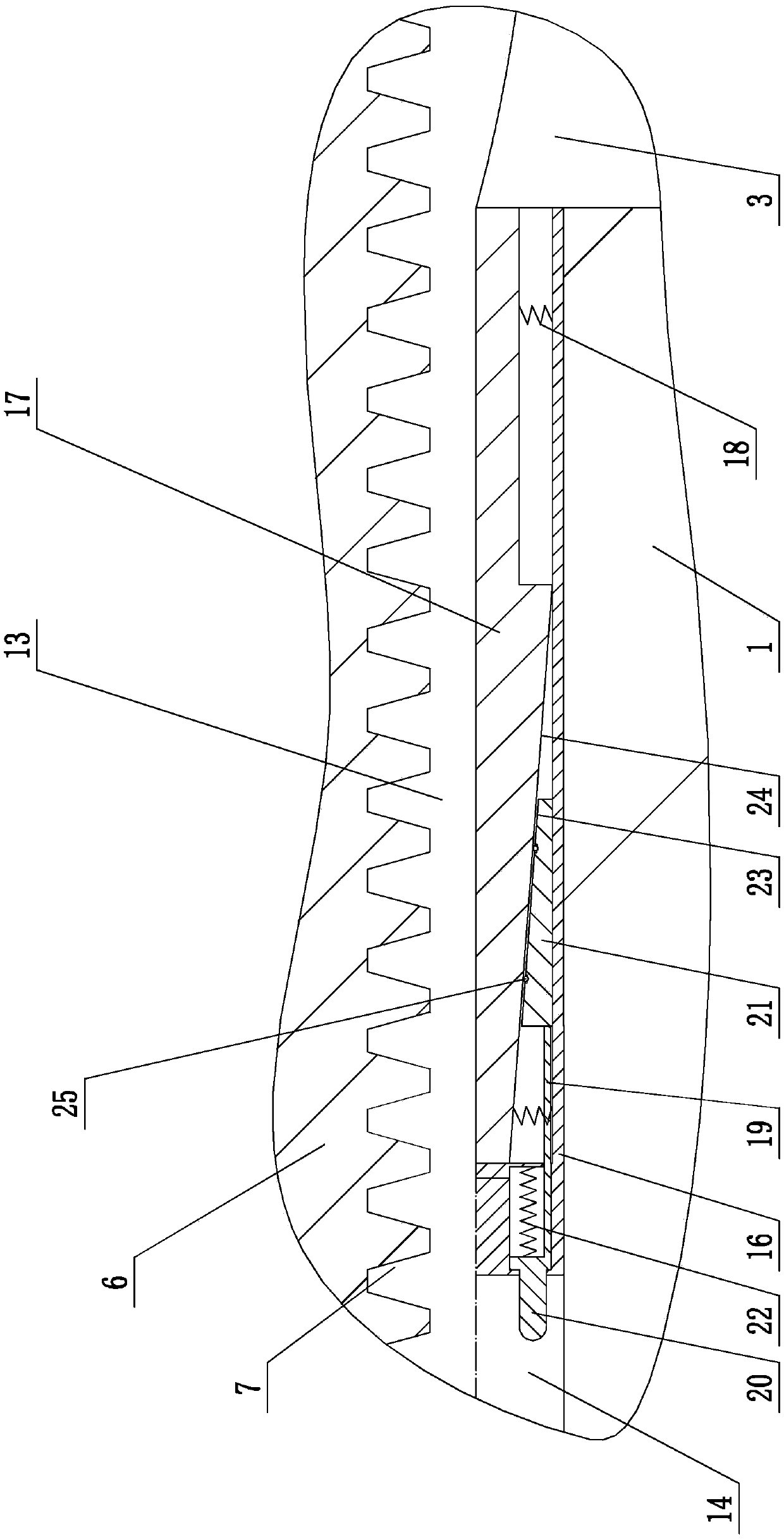 Lubricating point terminal detection device and lubricating system