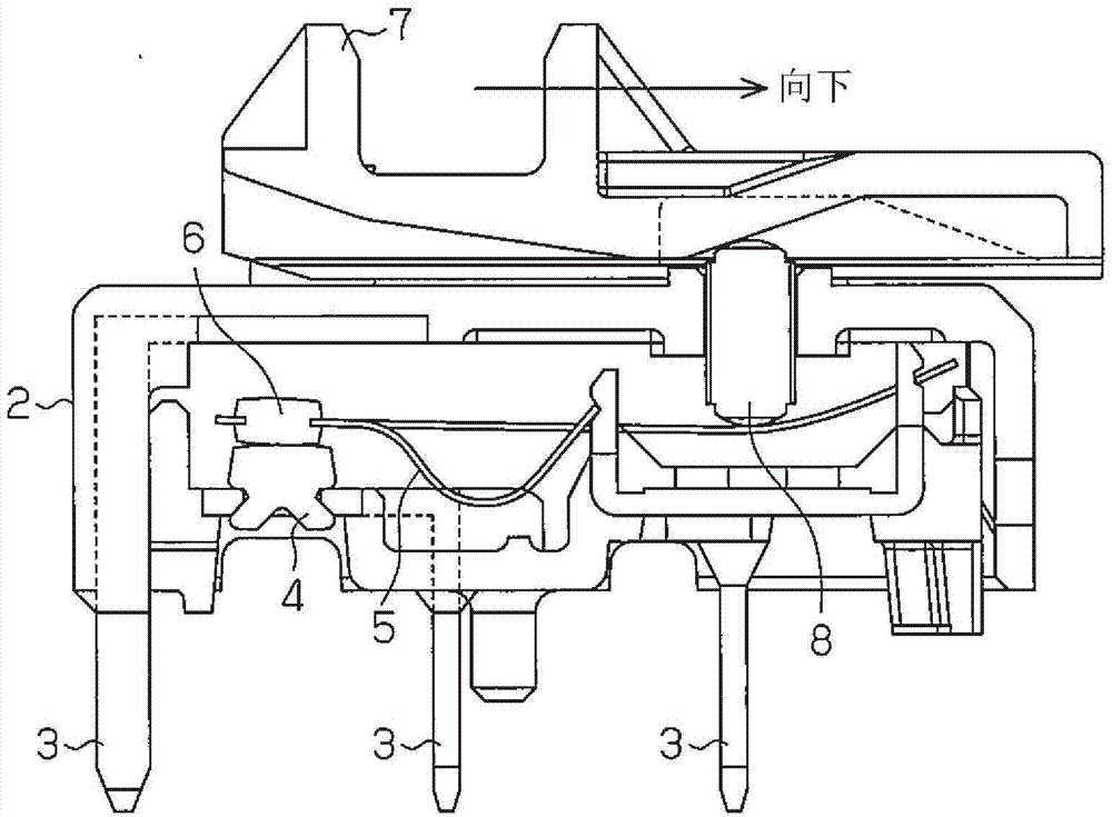 Switch device, leaf spring manufacturing method and leaf spring