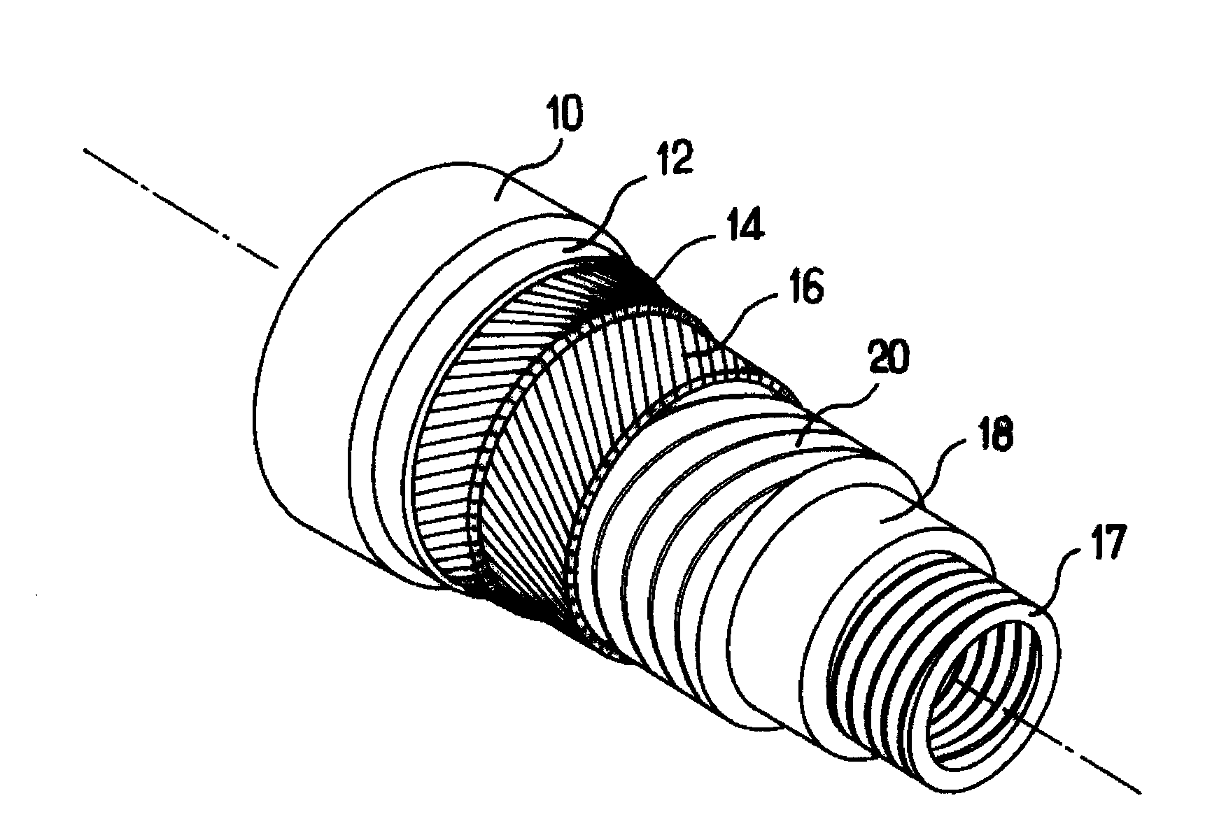 Flexible pipe for conveying hydrocarbons in deep water