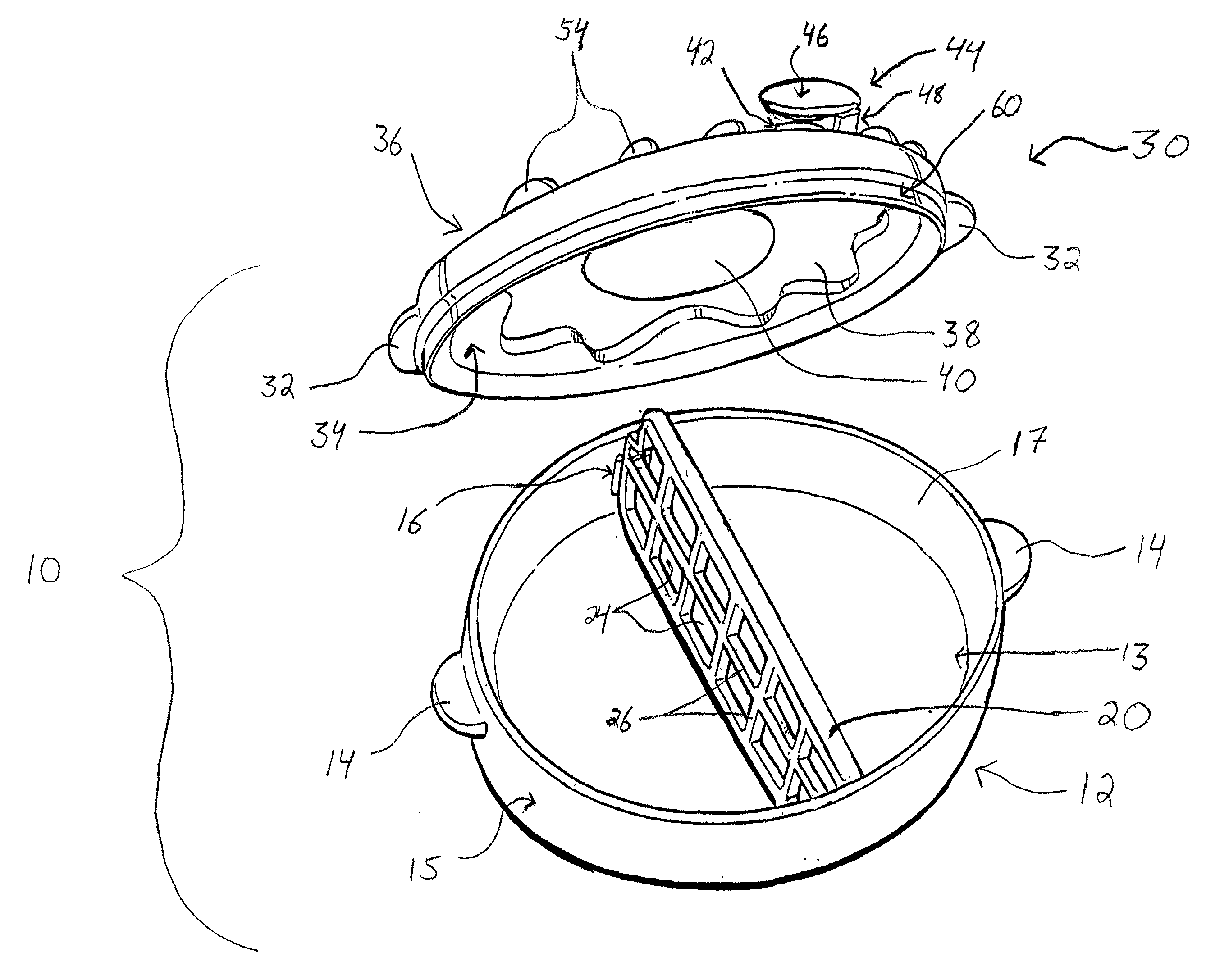 Egg, omelets and the like cooking method and apparatus