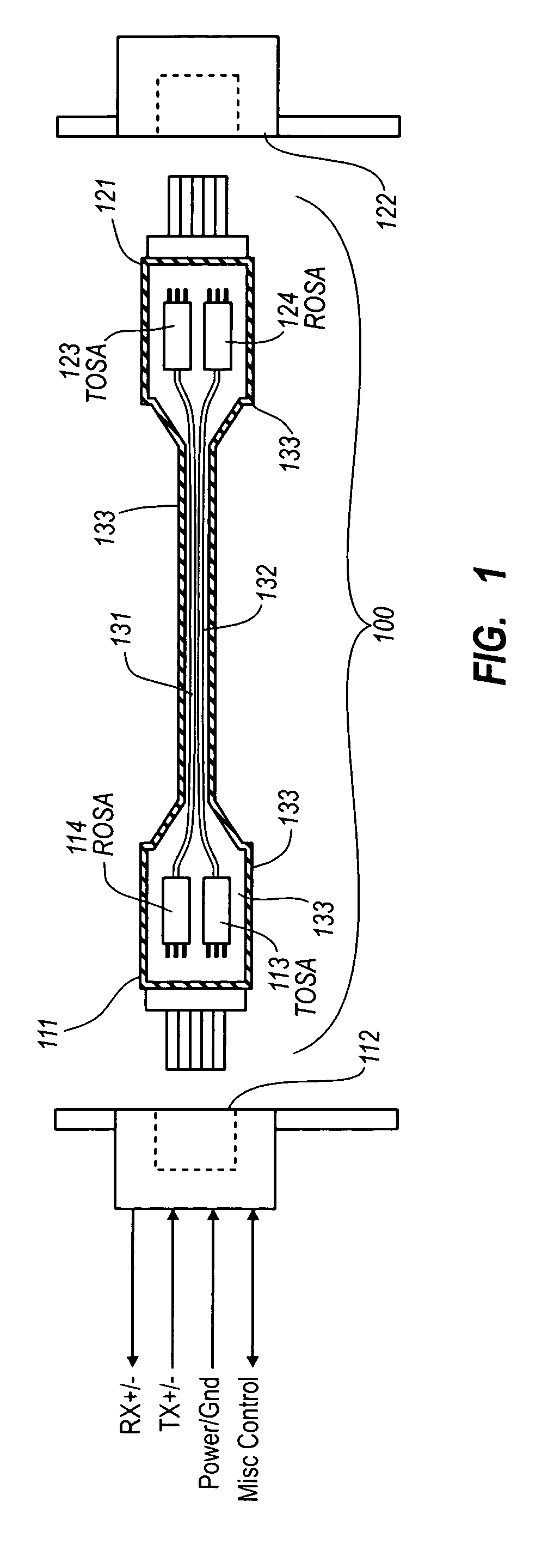 Active optical cable with integrated retiming