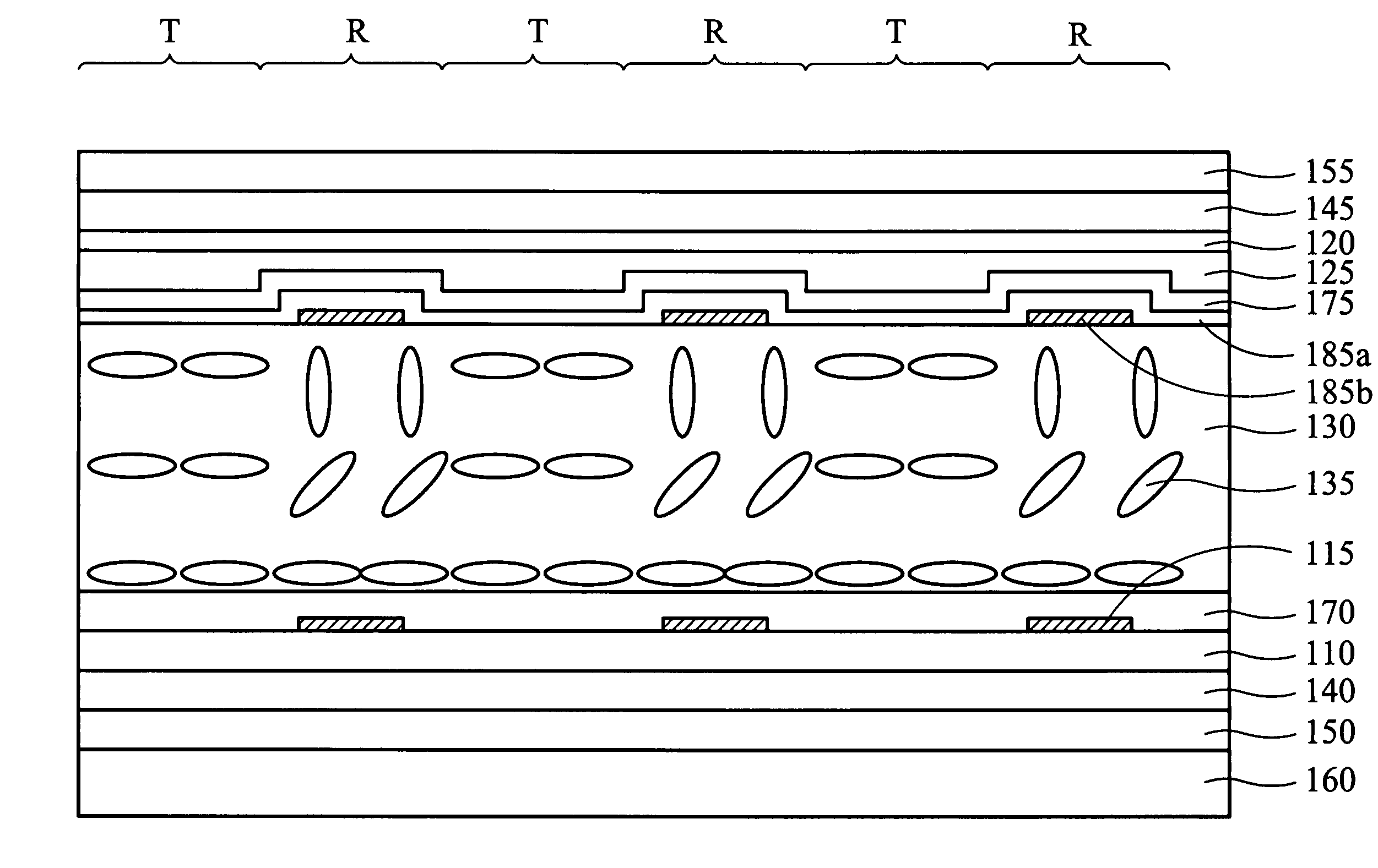 Transflective liquid crystal display devices and fabrication methods thereof