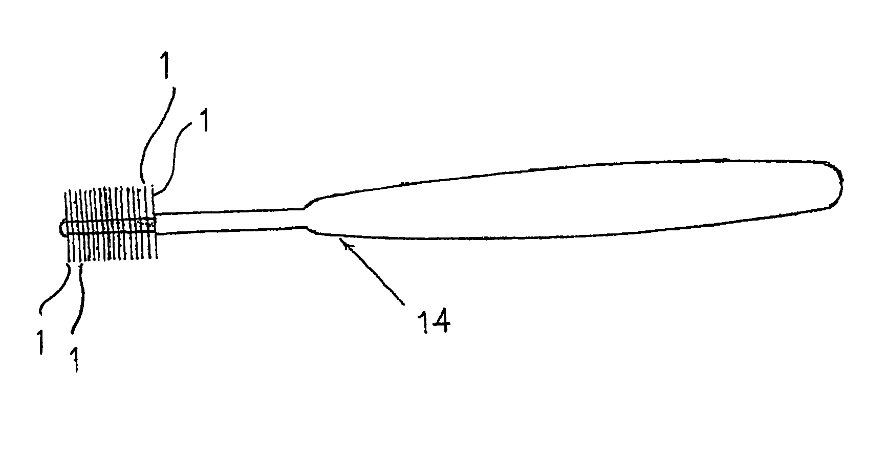 Radial vane for tooth brush, tooth brush using the same, and method and device for manufacturing the radial vane for the tooth brush