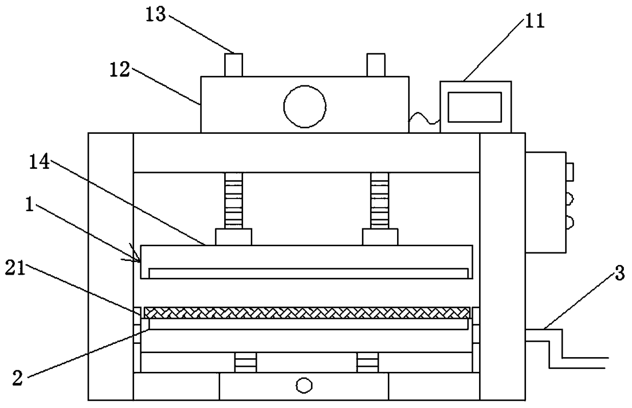 Compound production line underboarding-free finished product cold press machine