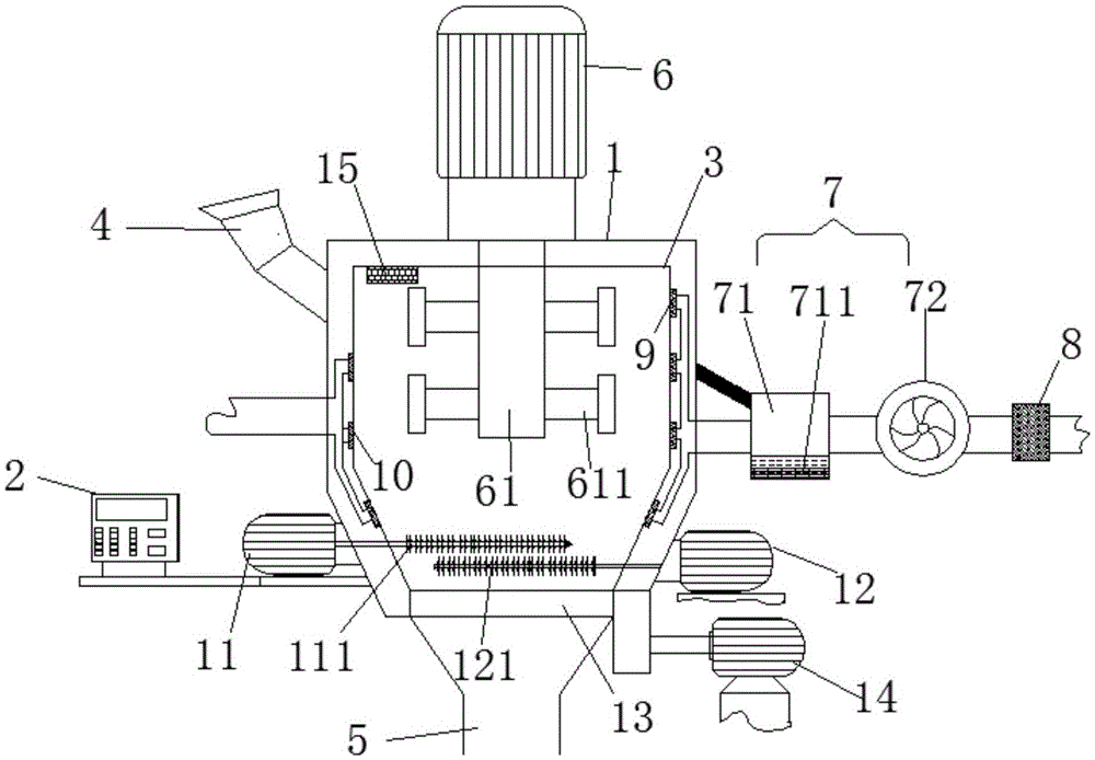 High efficient air-cooled energy saving granulator