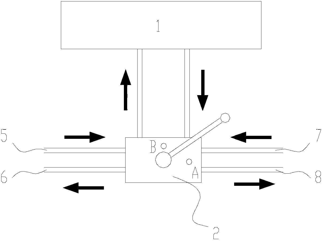 Oil supply system of dual-cavity fuel tank in heavy truck