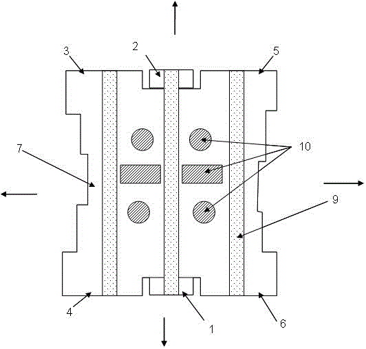 Loaded H-plane equiphase power divider