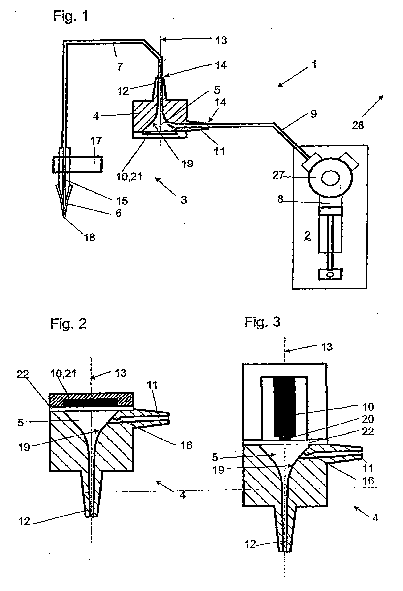 Device and system for dispensing or aspirating/dispensing liquid samples
