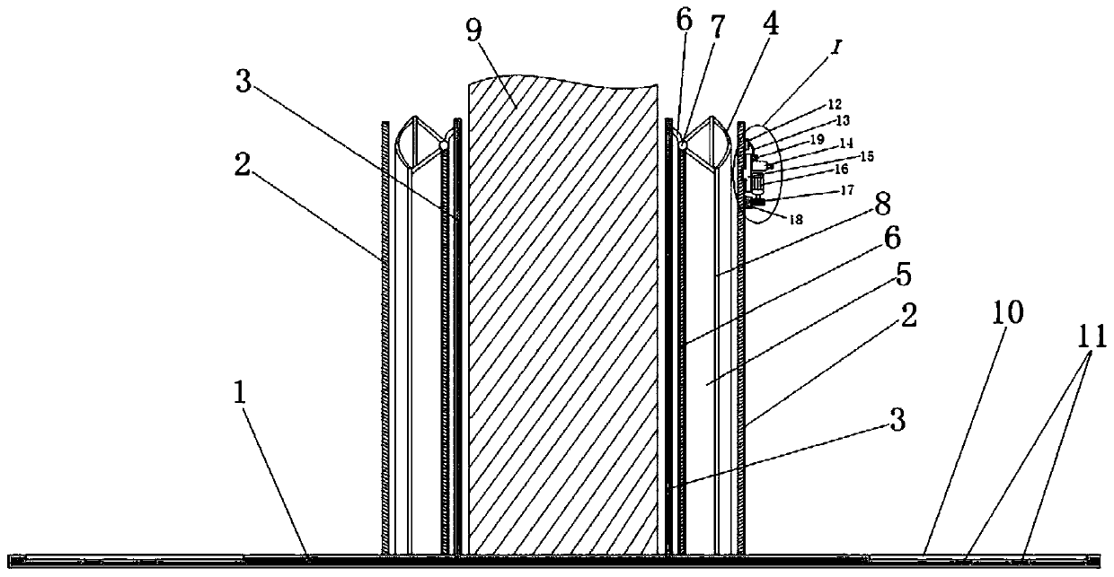 An energy-saving and environment-friendly self-generated power supply pier anti-collision protection device