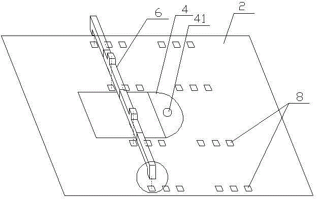 Sewing machine table with cloth alignment function