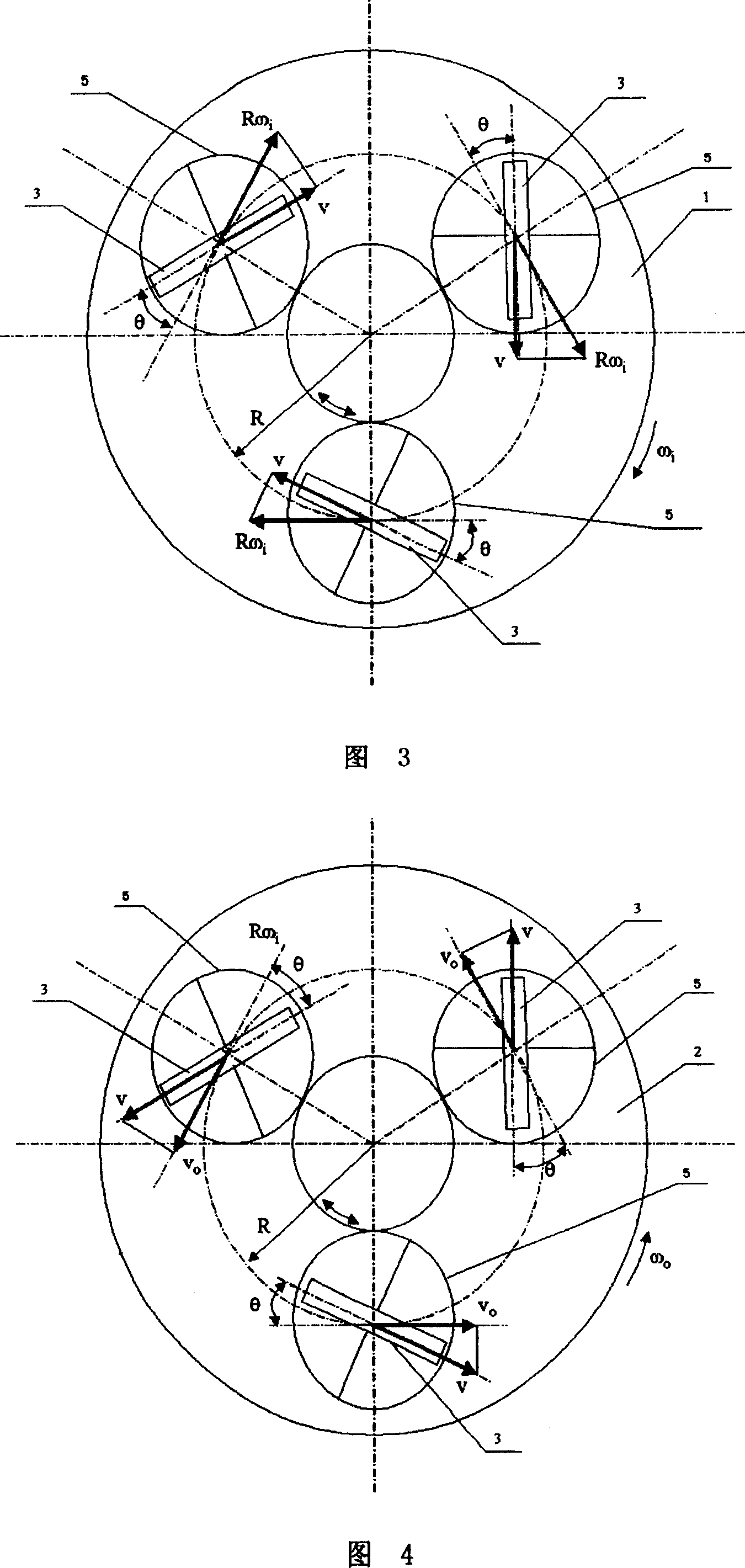 Frictional disk drive mechanism of multiple rollers