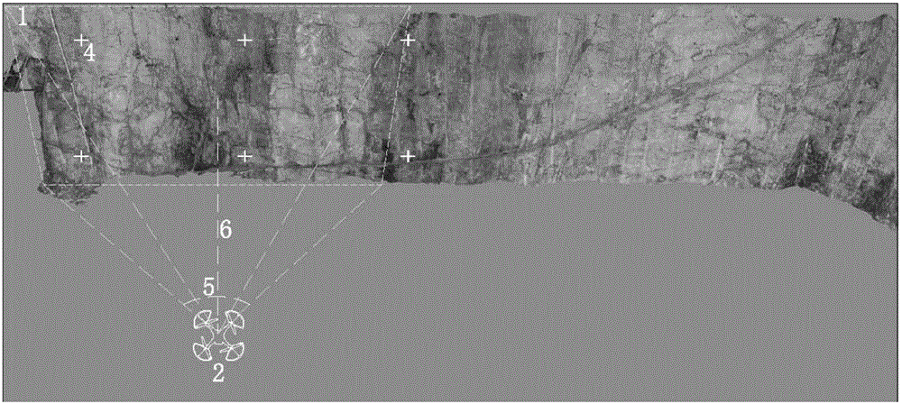 Three-dimensional image obtaining method based on small unmanned aerial vehicle video recording in engineering geological survey