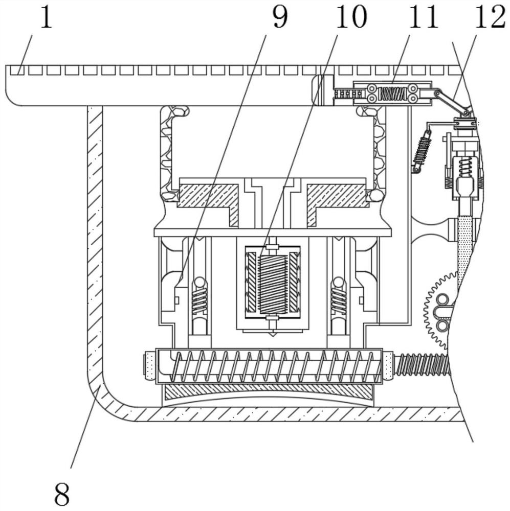 Adjustable hemming device special for office tables and chairs