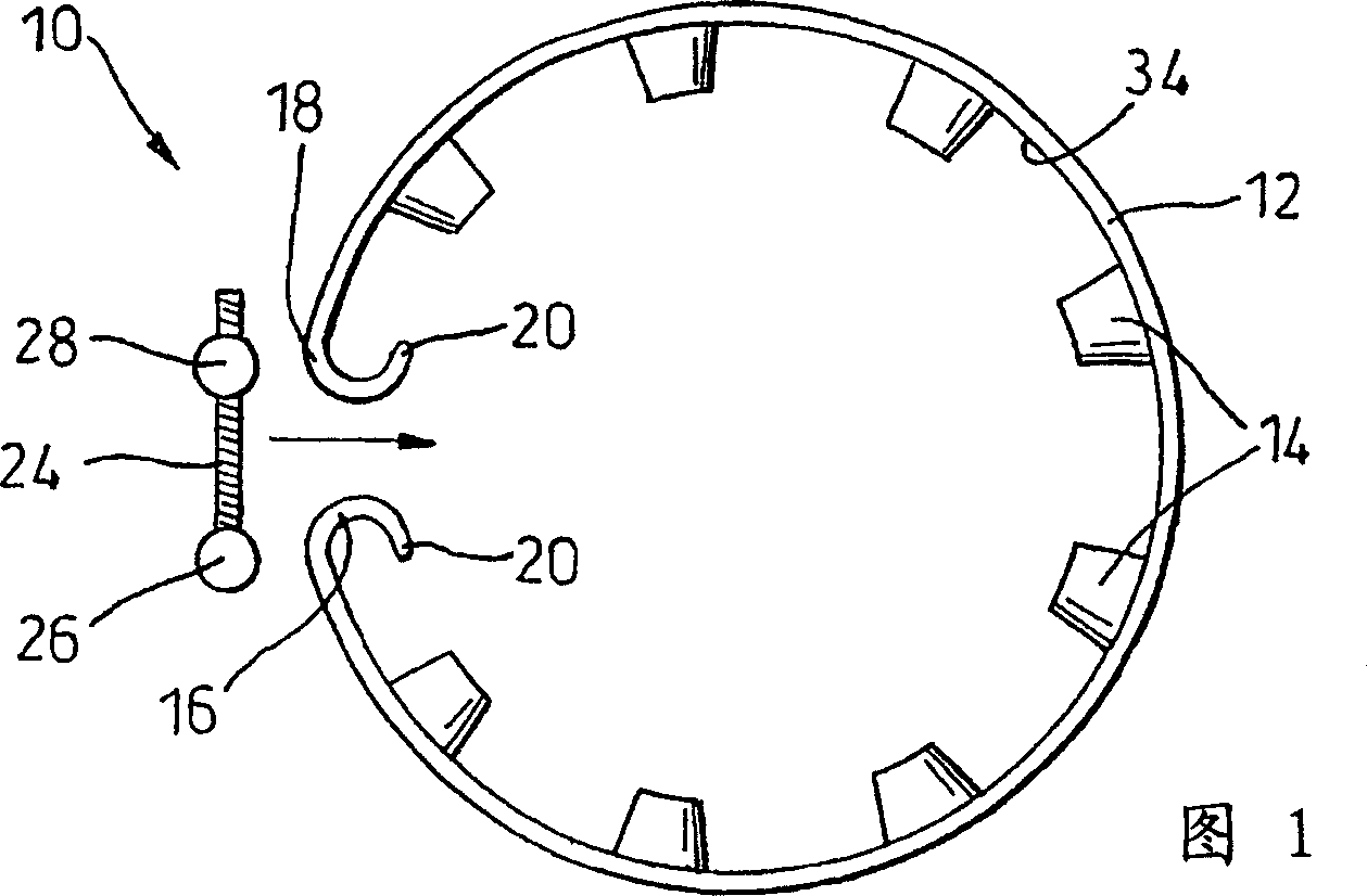 Band device for a wheel rim