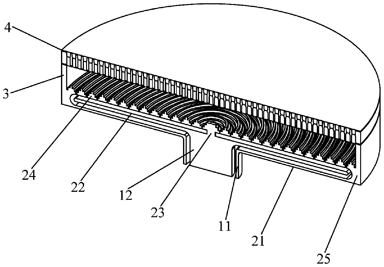 High Power Microwave Radial Line Mode Conversion Slot Antenna