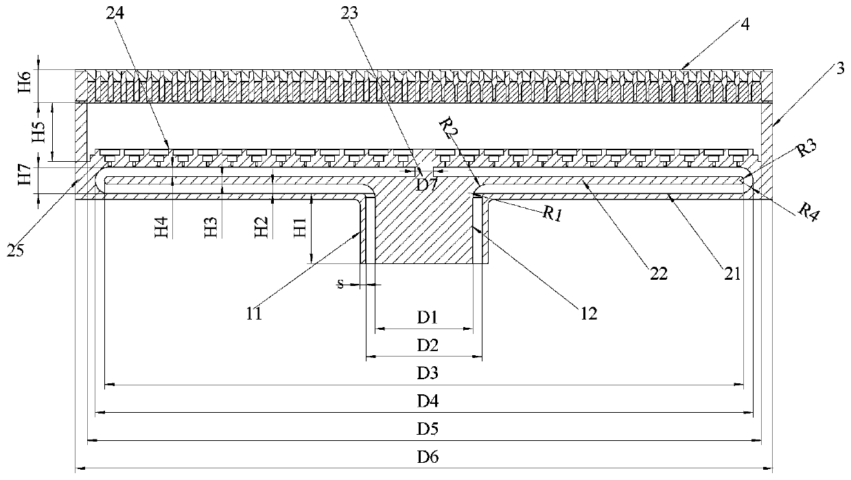 High Power Microwave Radial Line Mode Conversion Slot Antenna