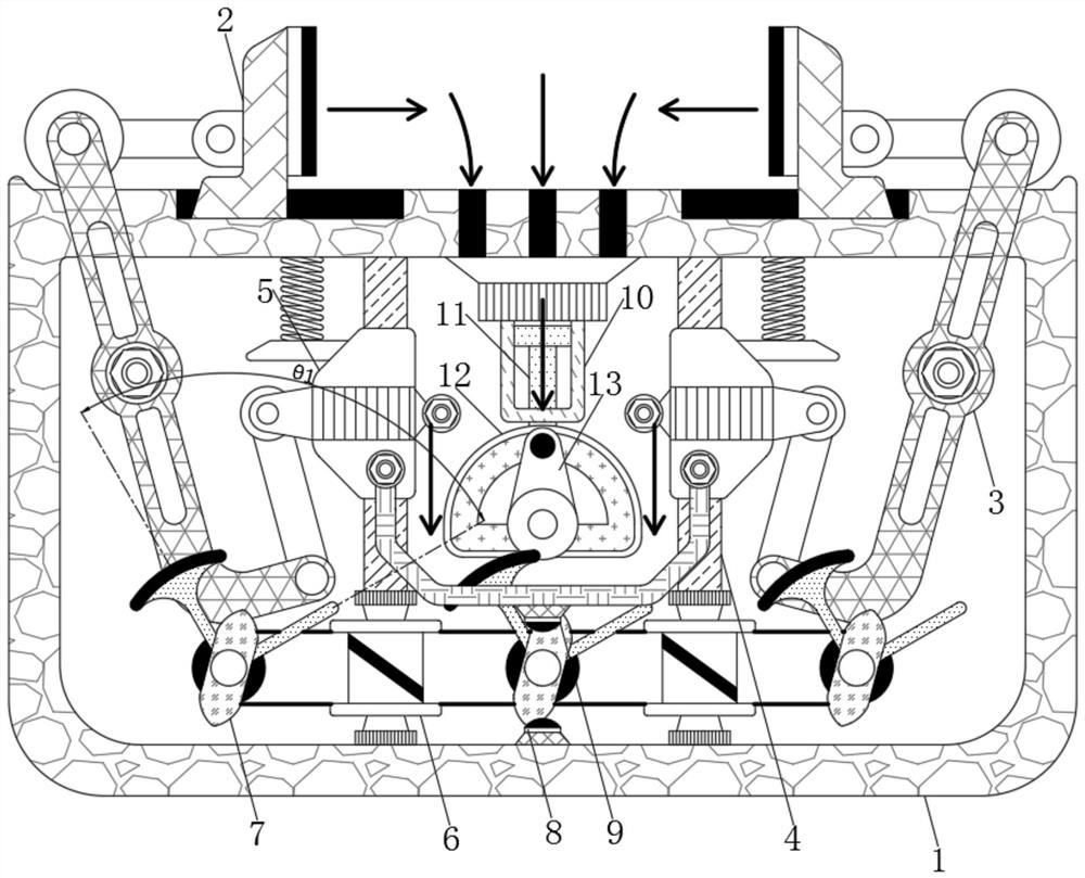 Stamping auxiliary device used for machining, better in fixing effect and capable of facilitating separating