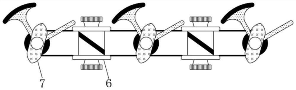 Stamping auxiliary device used for machining, better in fixing effect and capable of facilitating separating