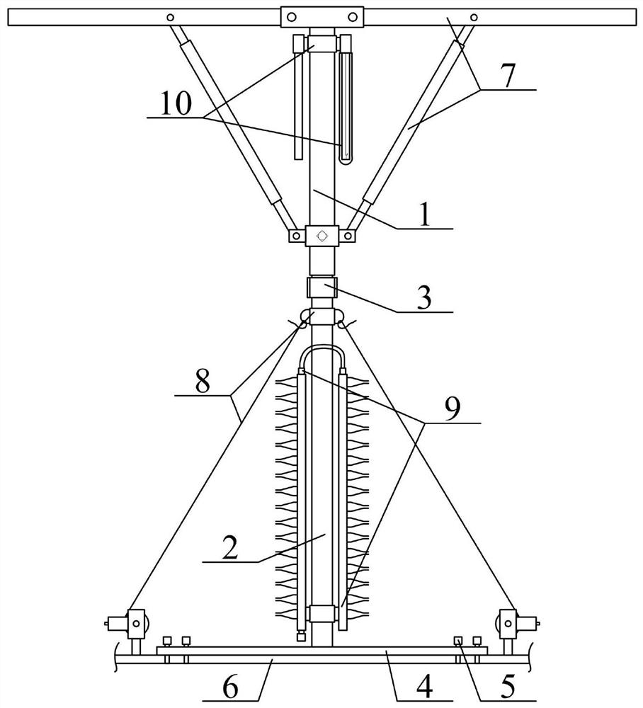 Novel high-strength composite plastic greenhouse support and preparation process thereof