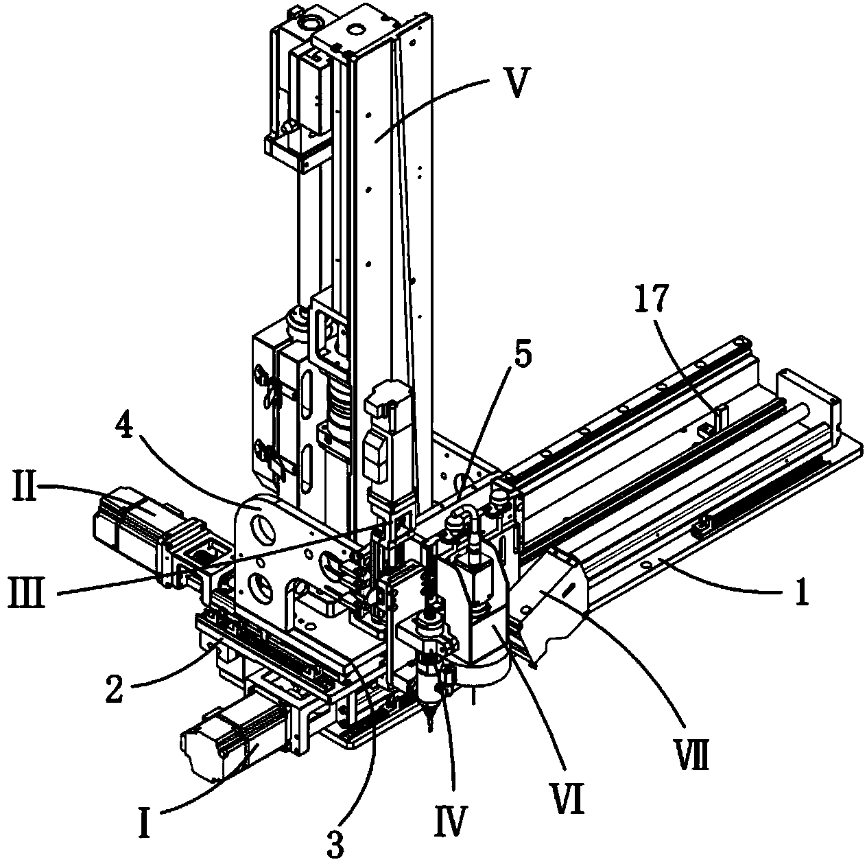 Full-automatic quantitative glue dispensing mechanism