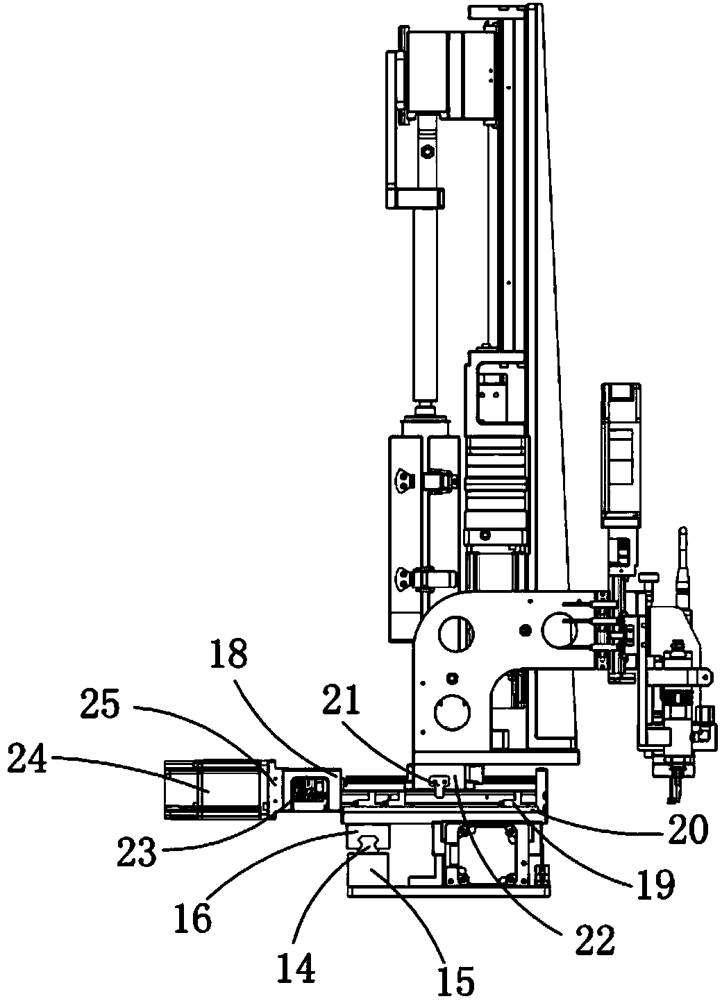 Full-automatic quantitative glue dispensing mechanism
