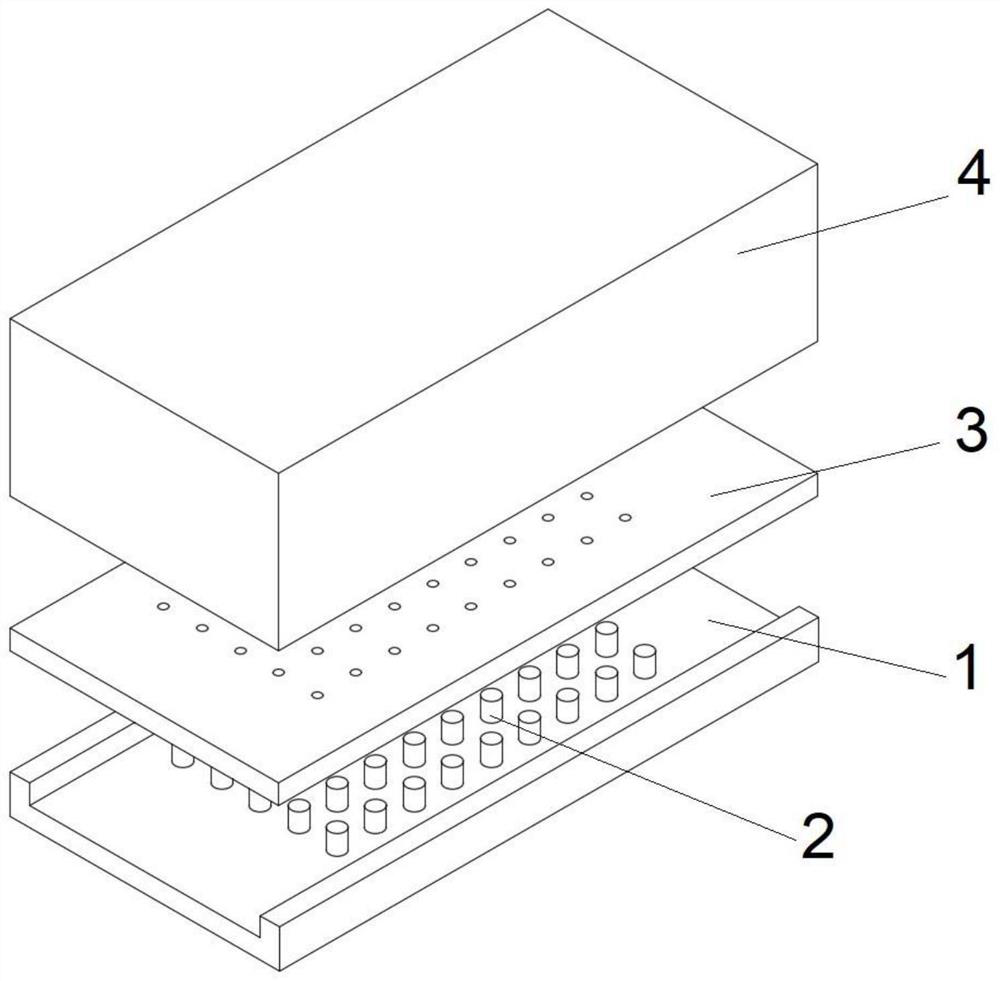 A micro-rib array heat dissipation device and method equipped with a synthetic jet actuator