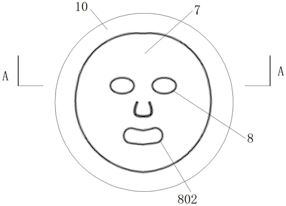 A kind of mask cutting device utilizing thin fibers with large amount of heat shrinkage