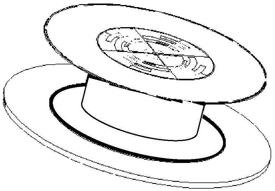 Indoor dual-polarization omnibearing ceiling antenna