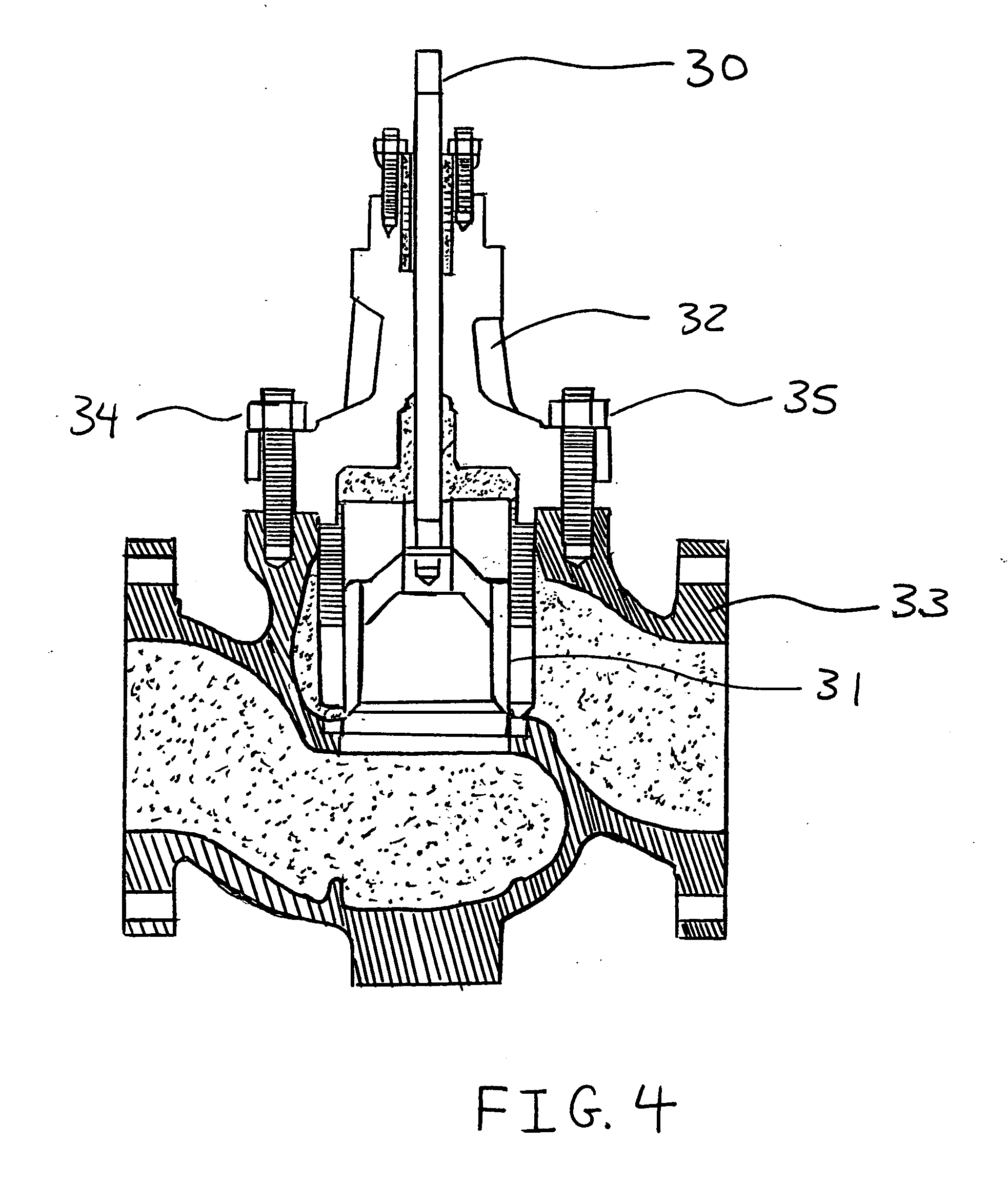 Inline control valve with rack and pinion movement