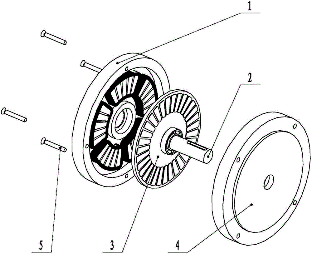 Flat stepping motor