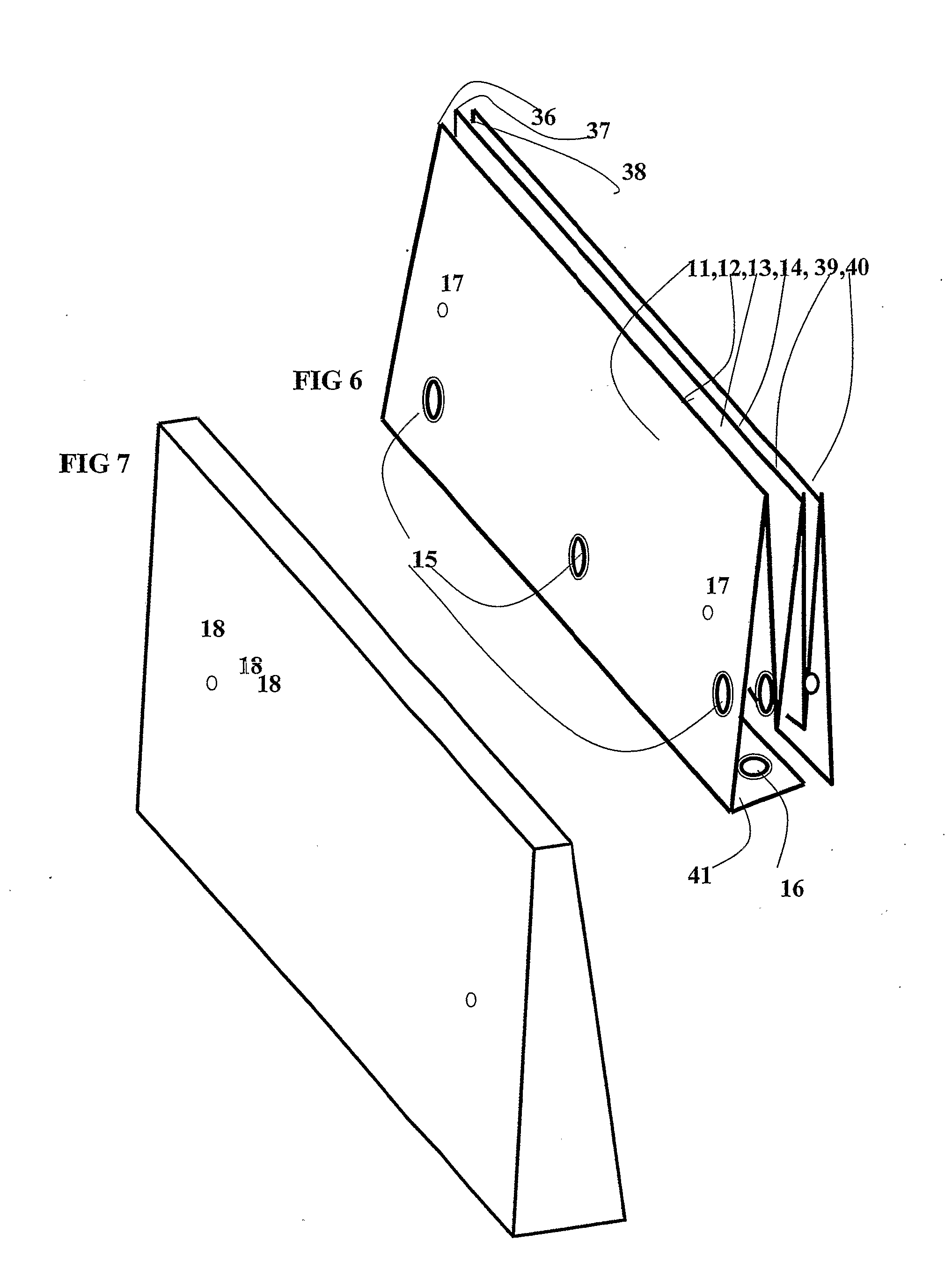 Assemblies and method for securing surface mounted articles to accommodate applied loads