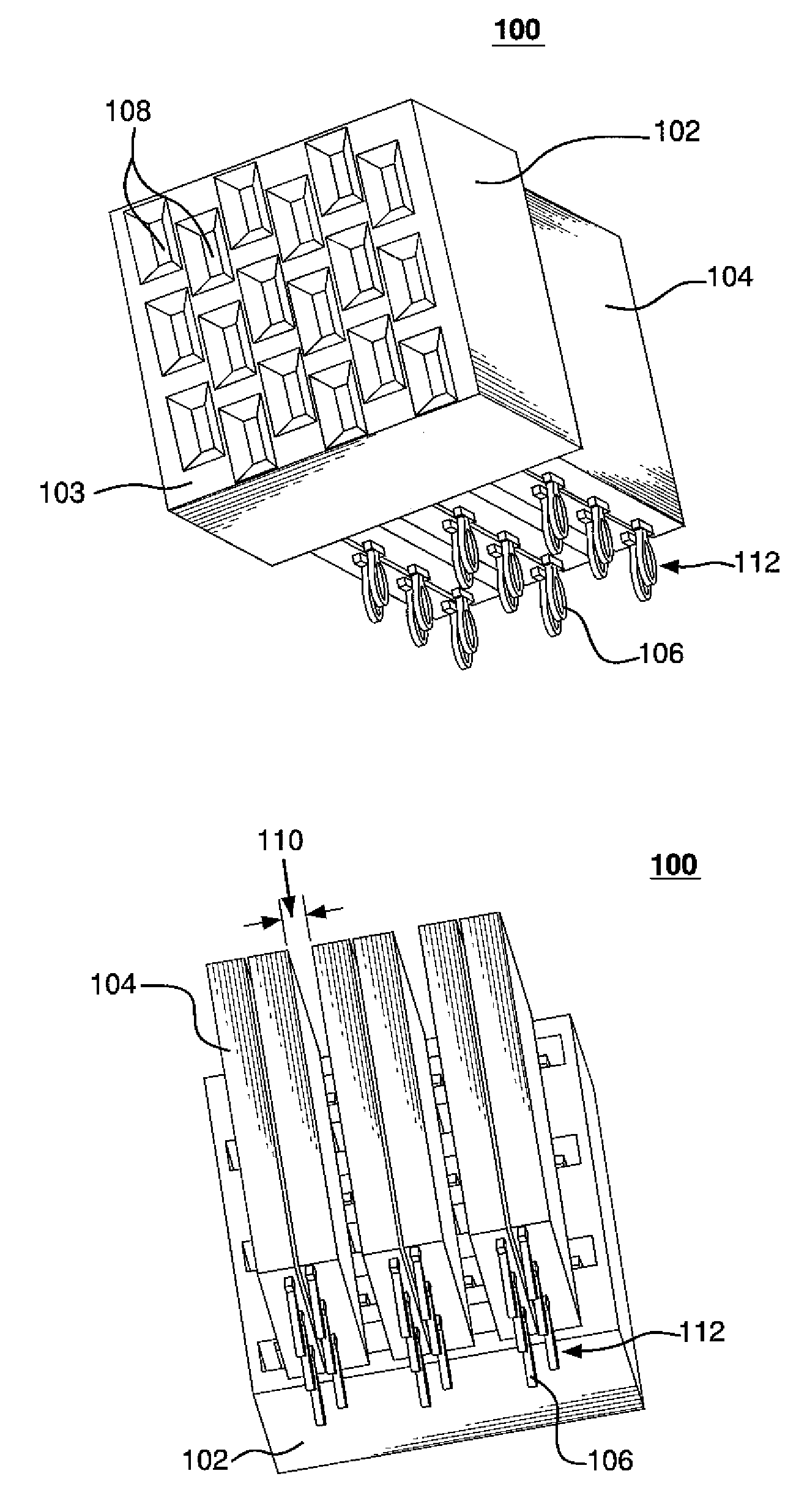 High-density orthogonal connector