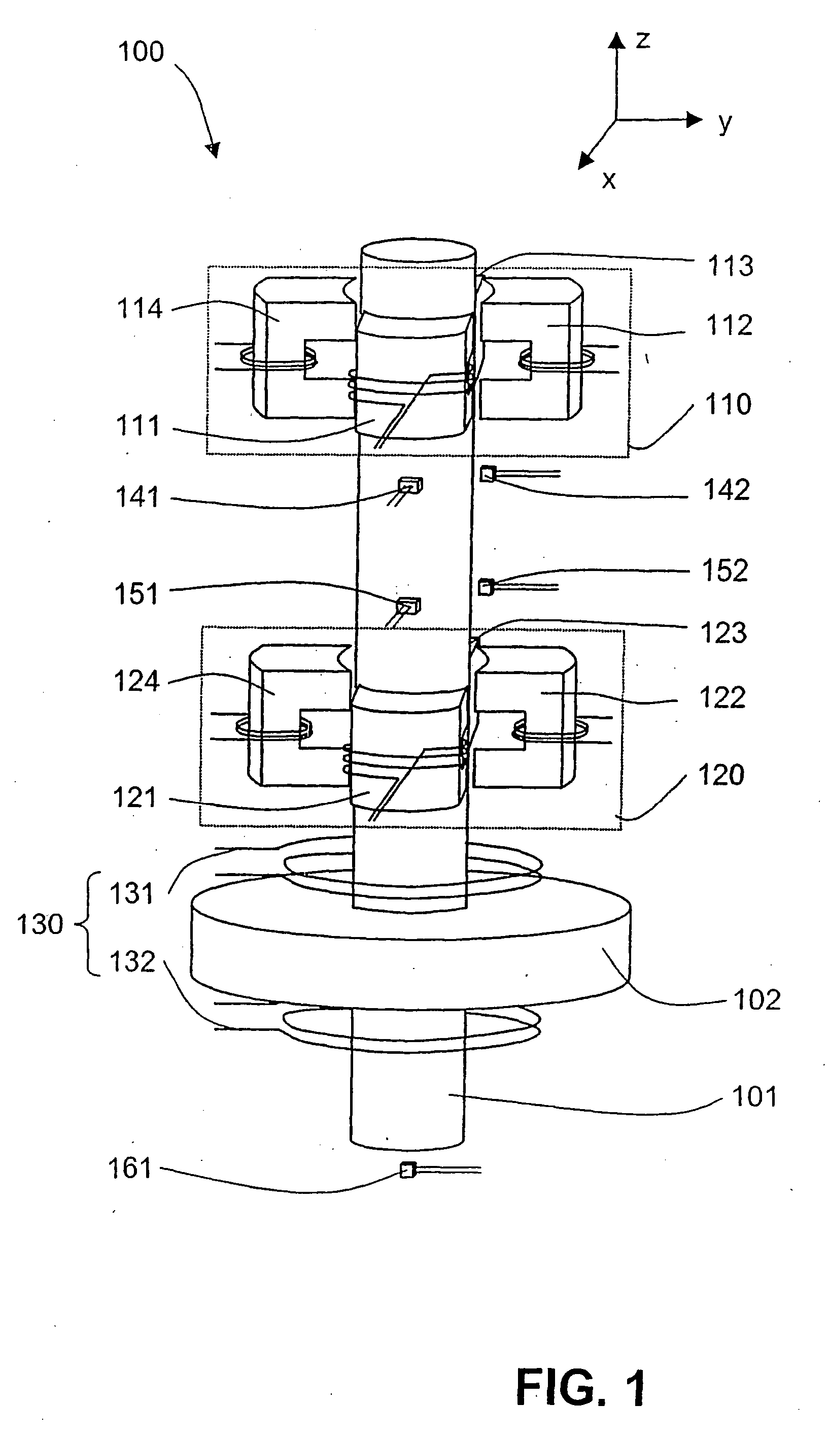 Method and Apparatus for Controlling a Magnetic Bearing Device