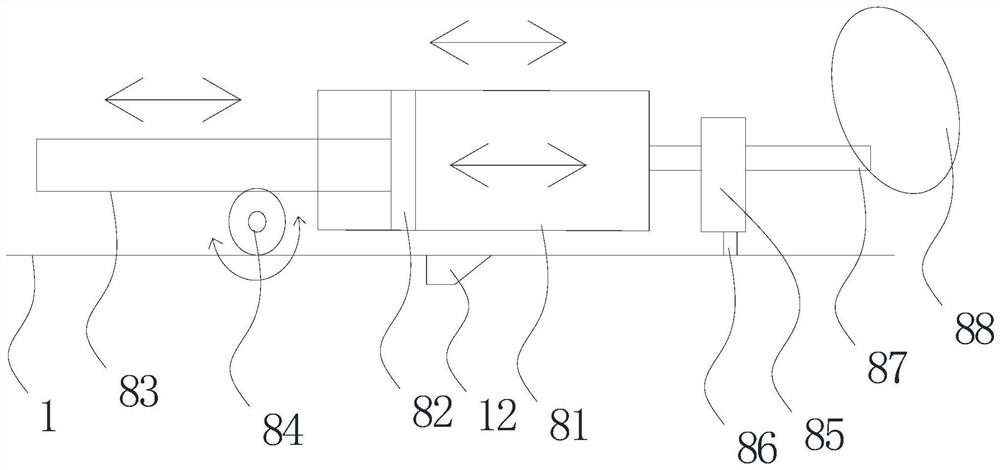 Sealing box door assembly and sealing box comprising same