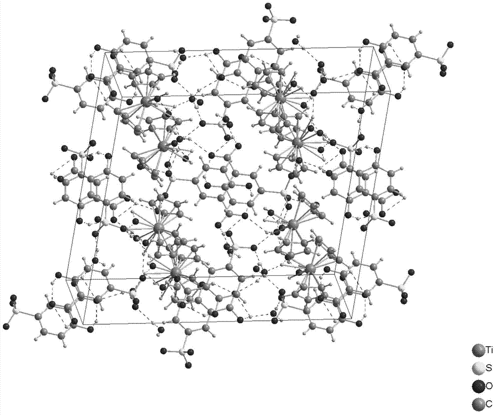 Water-soluble titanocene complex and synthesis method thereof