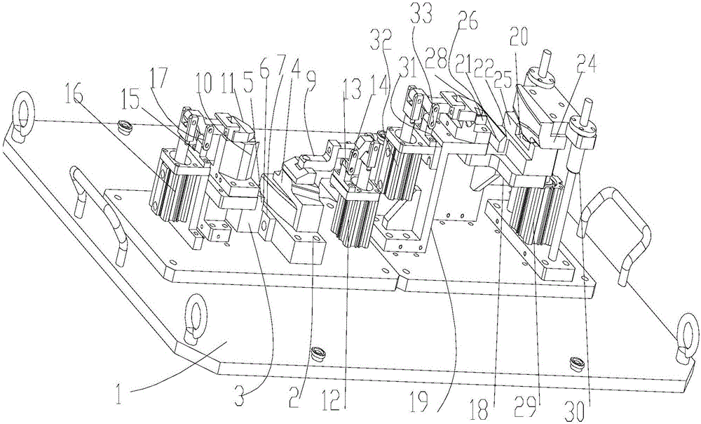 Device for assembling automobile hook assembly