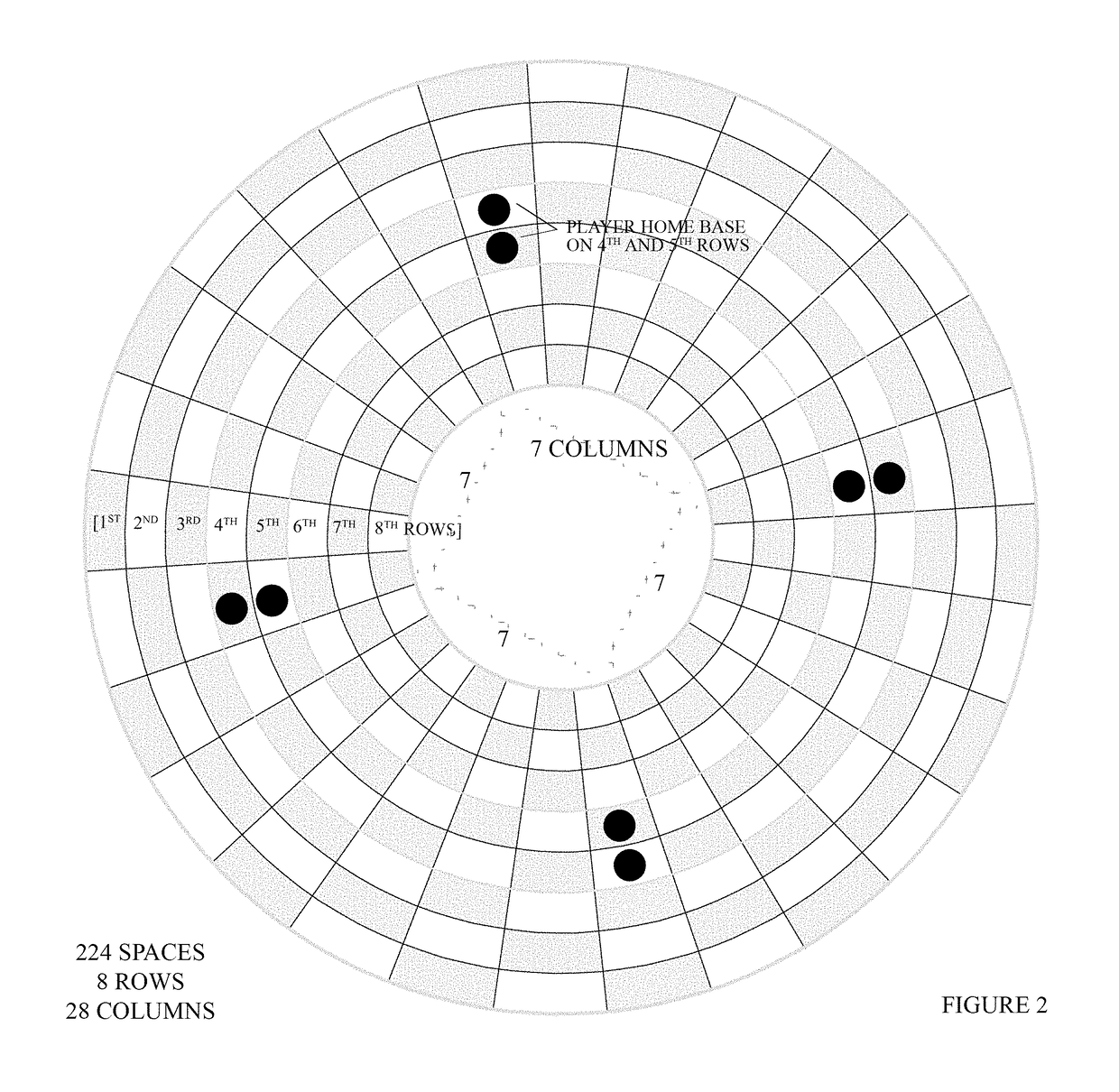 Circular Checkered Game Board and Method of Play