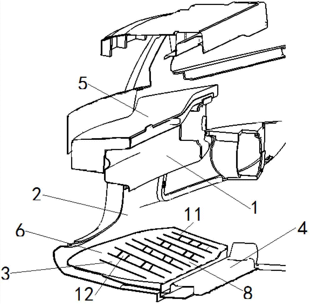 Automobile front bumper structure for enhancing pedestrian safety protection