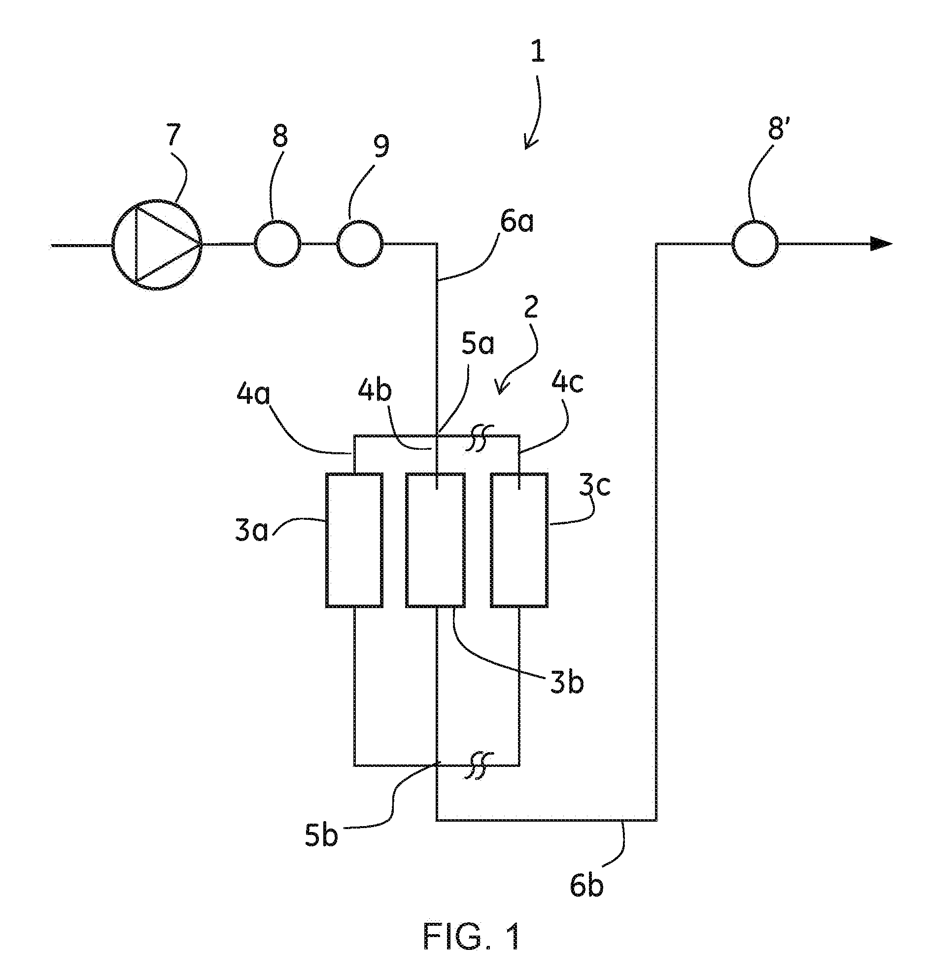 Parallel assembly of chromatography column modules